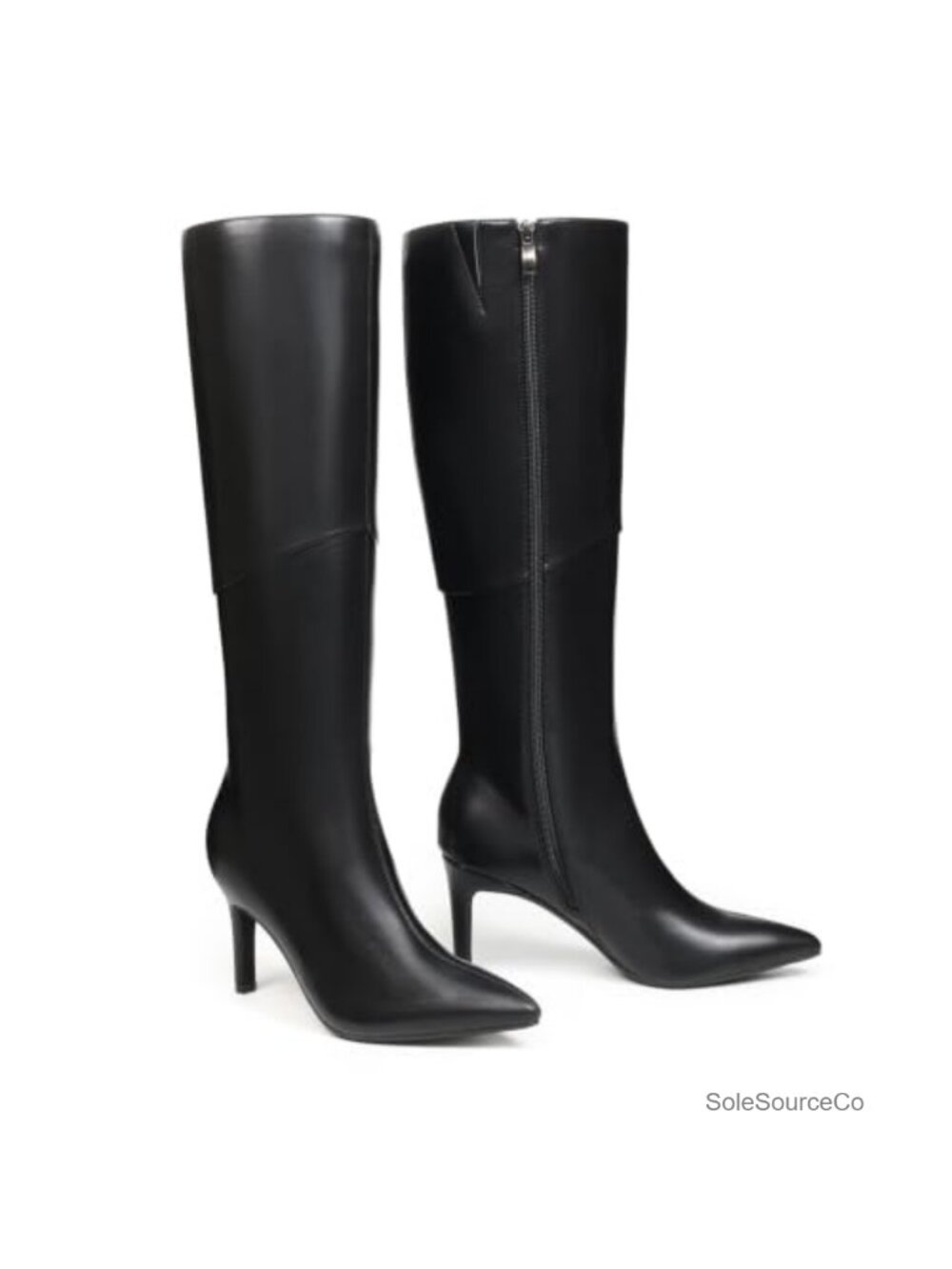 Women's Knee High Boots Kitten Heel Pointed Toe Tall Boots